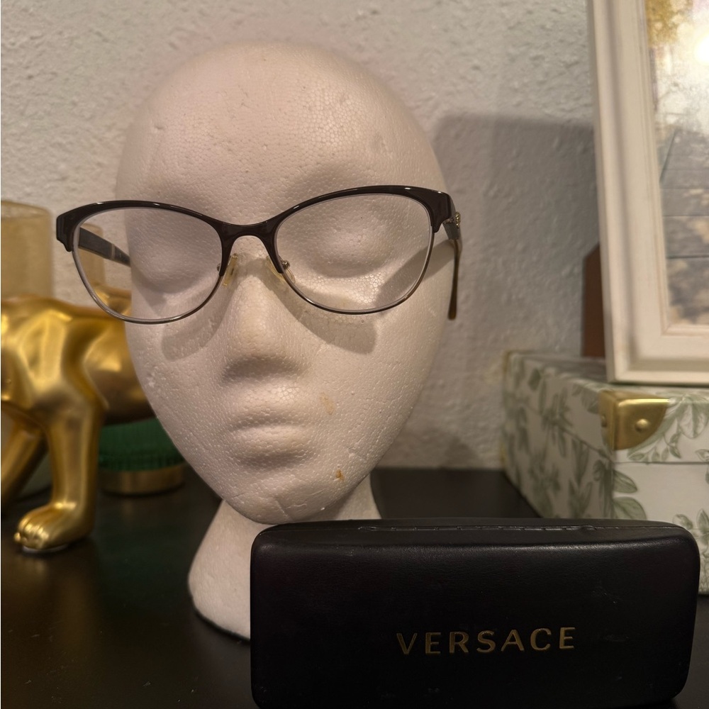 Versace tortoise Cat-Eye Glasses
